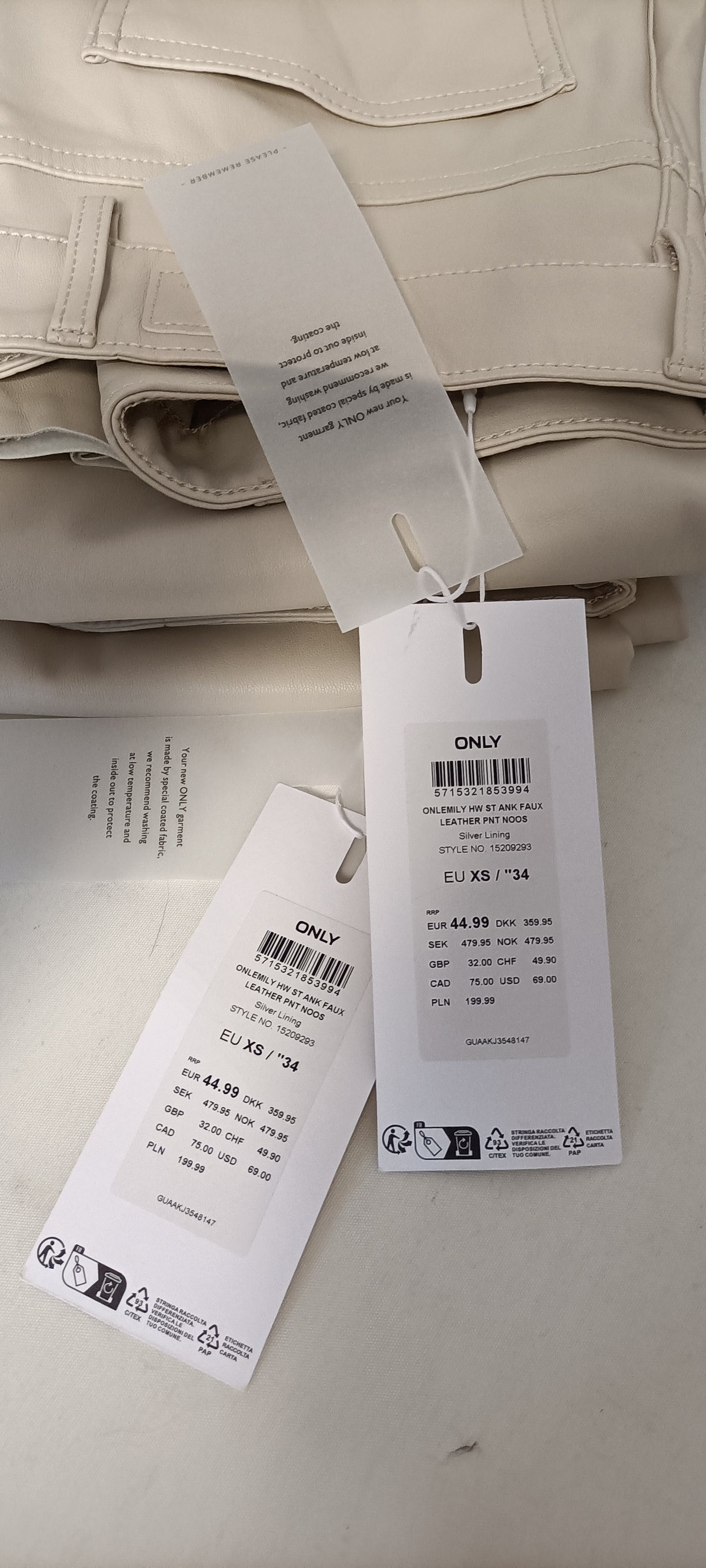 Lotto Stock Pantaloni Misti Uomo/Donna Brand Assortiti - Scatola G29 (44 pz) - SPEDIZIONE GRATUITA